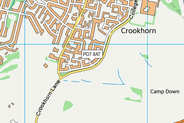 PO7 8AT map - OS VectorMap District (Ordnance Survey) PO7 8AT map - OS VectorMap District (Ordnance Survey)