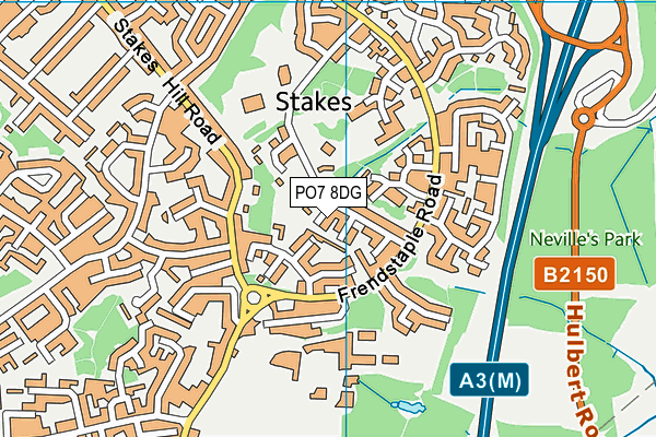 PO7 8DG map - OS VectorMap District (Ordnance Survey) PO7 8DG map - OS VectorMap District (Ordnance Survey)