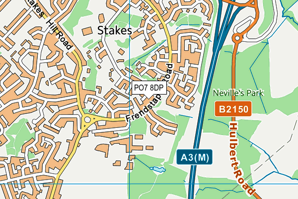 PO7 8DP map - OS VectorMap District (Ordnance Survey) PO7 8DP map - OS VectorMap District (Ordnance Survey)