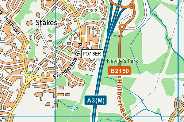PO7 8ER map - OS VectorMap District (Ordnance Survey) PO7 8ER map - OS VectorMap District (Ordnance Survey)