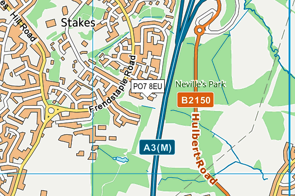 PO7 8EU map - OS VectorMap District (Ordnance Survey) PO7 8EU map - OS VectorMap District (Ordnance Survey)