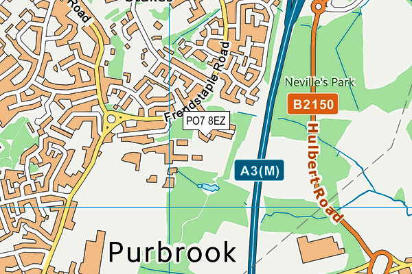 PO7 8EZ map - OS VectorMap District (Ordnance Survey) PO7 8EZ map - OS VectorMap District (Ordnance Survey)