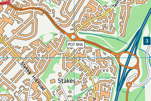 PO7 8HA map - OS VectorMap District (Ordnance Survey) PO7 8HA map - OS VectorMap District (Ordnance Survey)