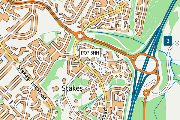 PO7 8HH map - OS VectorMap District (Ordnance Survey) PO7 8HH map - OS VectorMap District (Ordnance Survey)