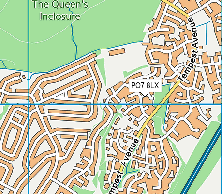 PO7 8LX map - OS VectorMap District (Ordnance Survey) PO7 8LX map - OS VectorMap District (Ordnance Survey)