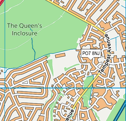 PO7 8NJ map - OS VectorMap District (Ordnance Survey) PO7 8NJ map - OS VectorMap District (Ordnance Survey)