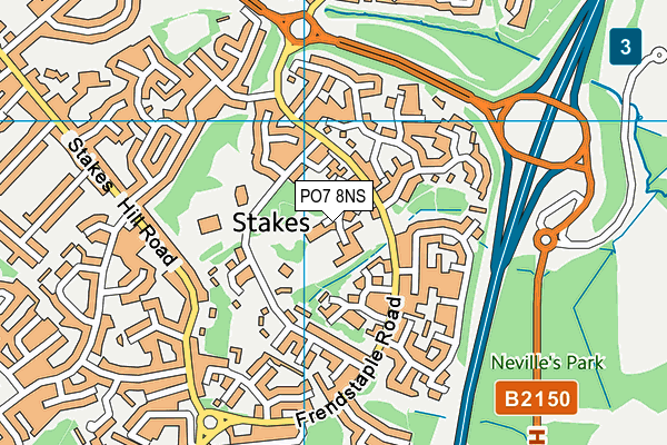 PO7 8NS map - OS VectorMap District (Ordnance Survey) PO7 8NS map - OS VectorMap District (Ordnance Survey)