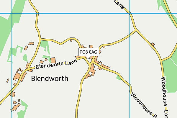 PO8 0AG map - OS VectorMap District (Ordnance Survey) PO8 0AG map - OS VectorMap District (Ordnance Survey)