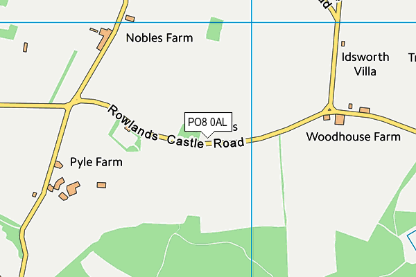 PO8 0AL map - OS VectorMap District (Ordnance Survey) PO8 0AL map - OS VectorMap District (Ordnance Survey)