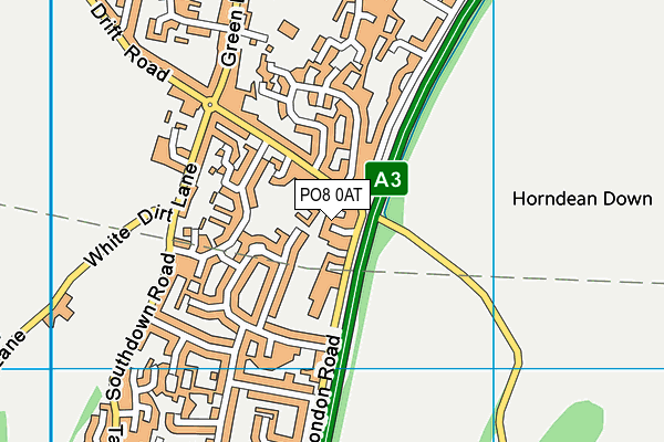 PO8 0AT map - OS VectorMap District (Ordnance Survey) PO8 0AT map - OS VectorMap District (Ordnance Survey)