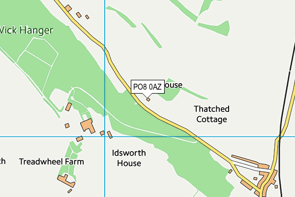 PO8 0AZ map - OS VectorMap District (Ordnance Survey) PO8 0AZ map - OS VectorMap District (Ordnance Survey)