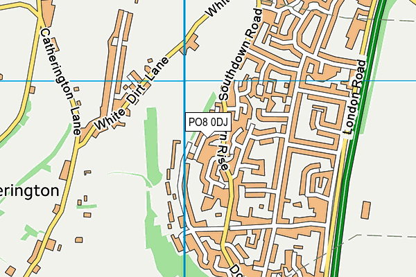 PO8 0DJ map - OS VectorMap District (Ordnance Survey) PO8 0DJ map - OS VectorMap District (Ordnance Survey)