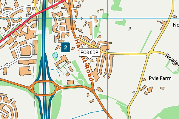 PO8 0DP map - OS VectorMap District (Ordnance Survey) PO8 0DP map - OS VectorMap District (Ordnance Survey)