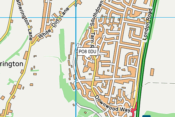PO8 0DU map - OS VectorMap District (Ordnance Survey) PO8 0DU map - OS VectorMap District (Ordnance Survey)