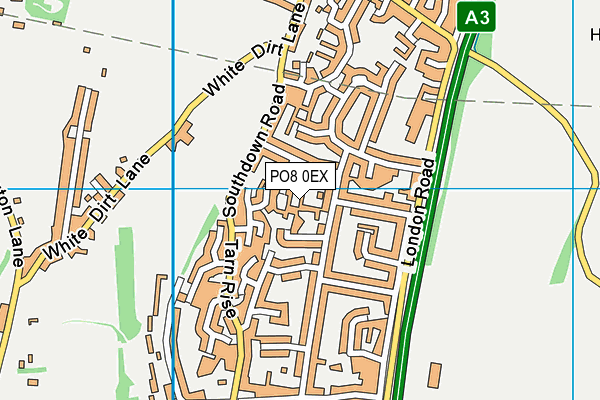 PO8 0EX map - OS VectorMap District (Ordnance Survey) PO8 0EX map - OS VectorMap District (Ordnance Survey)