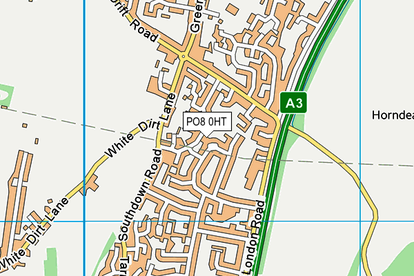 PO8 0HT map - OS VectorMap District (Ordnance Survey) PO8 0HT map - OS VectorMap District (Ordnance Survey)