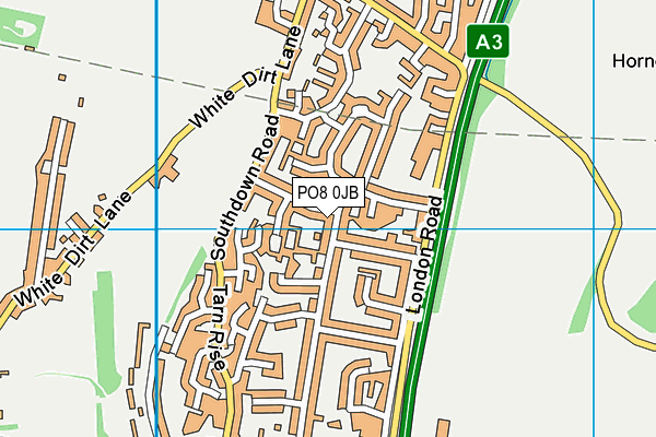 PO8 0JB map - OS VectorMap District (Ordnance Survey) PO8 0JB map - OS VectorMap District (Ordnance Survey)