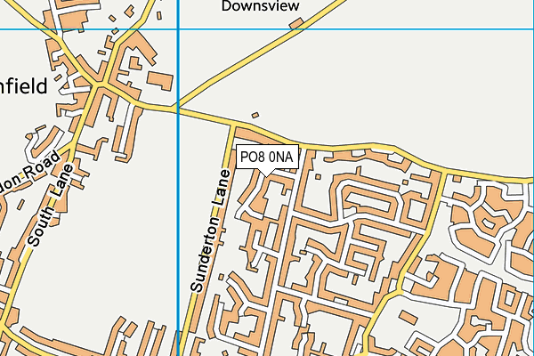 PO8 0NA map - OS VectorMap District (Ordnance Survey) PO8 0NA map - OS VectorMap District (Ordnance Survey)
