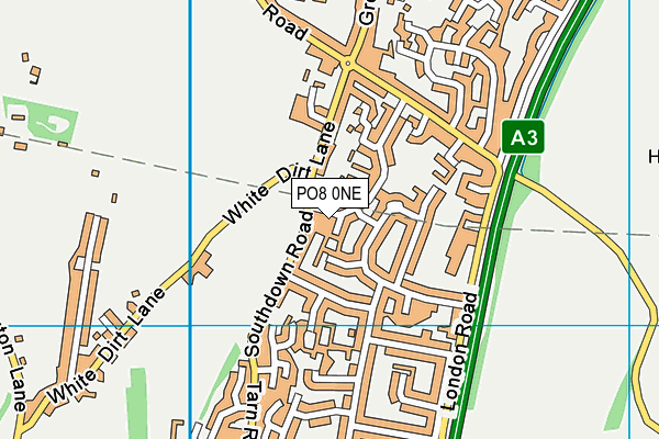 PO8 0NE map - OS VectorMap District (Ordnance Survey) PO8 0NE map - OS VectorMap District (Ordnance Survey)