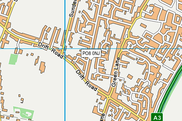 PO8 0NJ map - OS VectorMap District (Ordnance Survey) PO8 0NJ map - OS VectorMap District (Ordnance Survey)