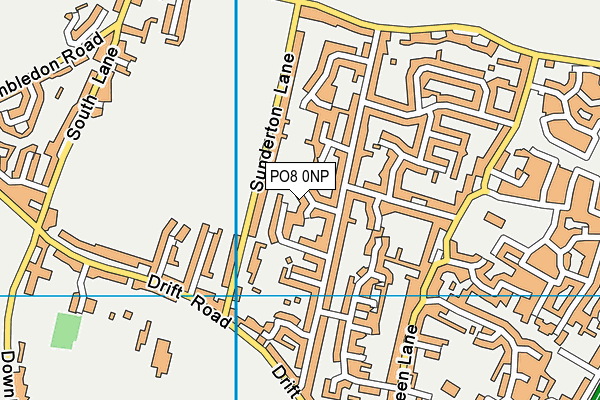 PO8 0NP map - OS VectorMap District (Ordnance Survey) PO8 0NP map - OS VectorMap District (Ordnance Survey)