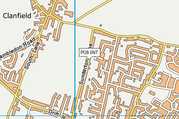 PO8 0NT map - OS VectorMap District (Ordnance Survey) PO8 0NT map - OS VectorMap District (Ordnance Survey)