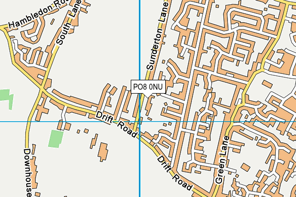 PO8 0NU map - OS VectorMap District (Ordnance Survey) PO8 0NU map - OS VectorMap District (Ordnance Survey)