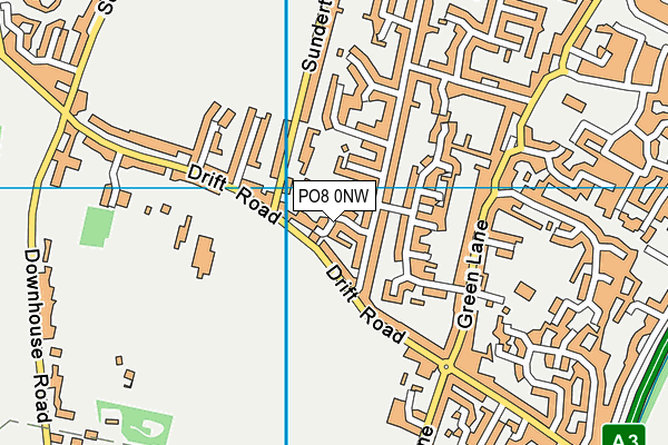 PO8 0NW map - OS VectorMap District (Ordnance Survey) PO8 0NW map - OS VectorMap District (Ordnance Survey)