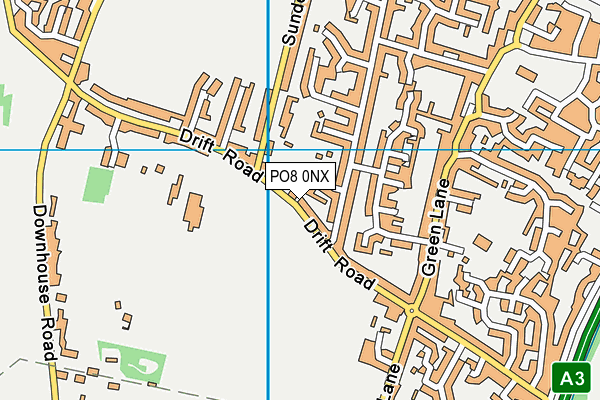 PO8 0NX map - OS VectorMap District (Ordnance Survey) PO8 0NX map - OS VectorMap District (Ordnance Survey)