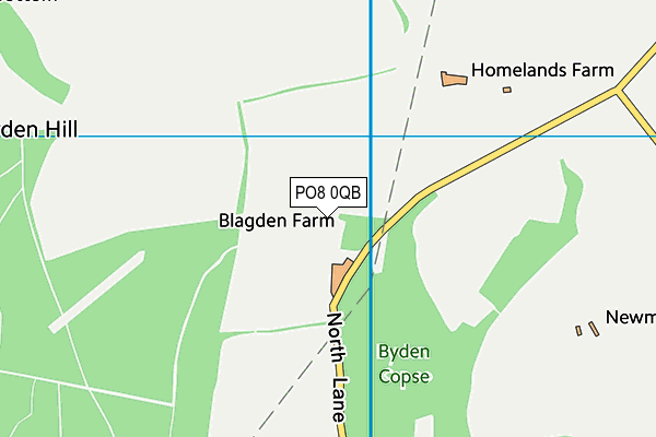 PO8 0QB map - OS VectorMap District (Ordnance Survey) PO8 0QB map - OS VectorMap District (Ordnance Survey)