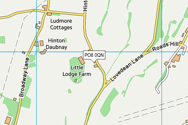 PO8 0QN map - OS VectorMap District (Ordnance Survey) PO8 0QN map - OS VectorMap District (Ordnance Survey)