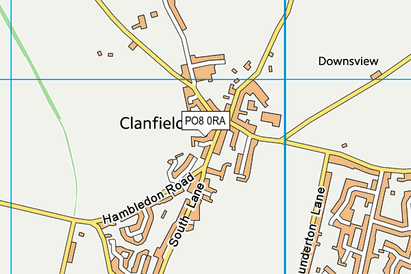 PO8 0RA map - OS VectorMap District (Ordnance Survey) PO8 0RA map - OS VectorMap District (Ordnance Survey)