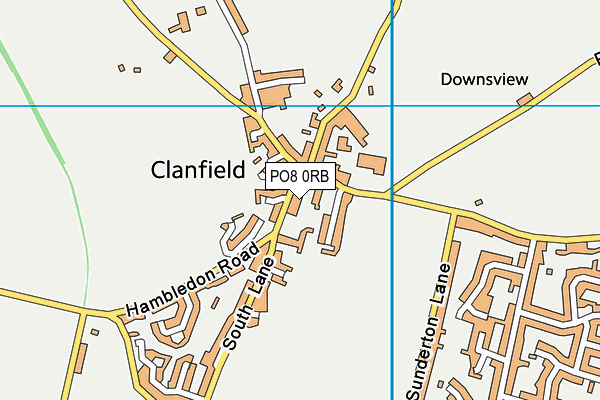 PO8 0RB map - OS VectorMap District (Ordnance Survey) PO8 0RB map - OS VectorMap District (Ordnance Survey)