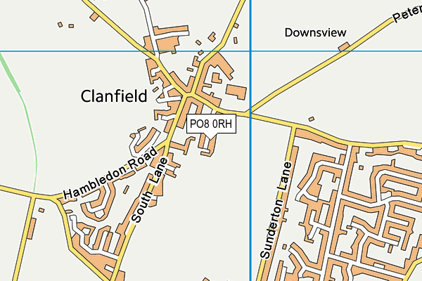 PO8 0RH map - OS VectorMap District (Ordnance Survey) PO8 0RH map - OS VectorMap District (Ordnance Survey)