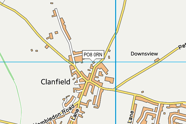 PO8 0RN map - OS VectorMap District (Ordnance Survey) PO8 0RN map - OS VectorMap District (Ordnance Survey)