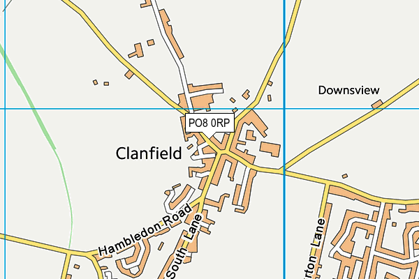 PO8 0RP map - OS VectorMap District (Ordnance Survey) PO8 0RP map - OS VectorMap District (Ordnance Survey)
