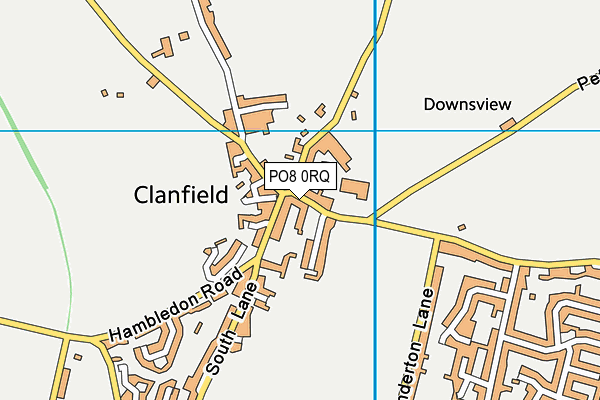 PO8 0RQ map - OS VectorMap District (Ordnance Survey) PO8 0RQ map - OS VectorMap District (Ordnance Survey)