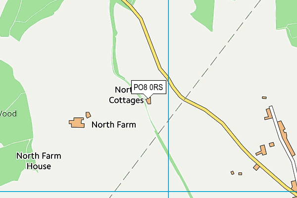 PO8 0RS map - OS VectorMap District (Ordnance Survey)