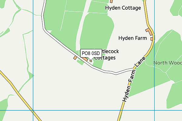 PO8 0SD map - OS VectorMap District (Ordnance Survey) PO8 0SD map - OS VectorMap District (Ordnance Survey)