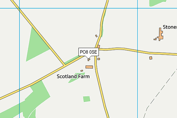 PO8 0SE map - OS VectorMap District (Ordnance Survey) PO8 0SE map - OS VectorMap District (Ordnance Survey)