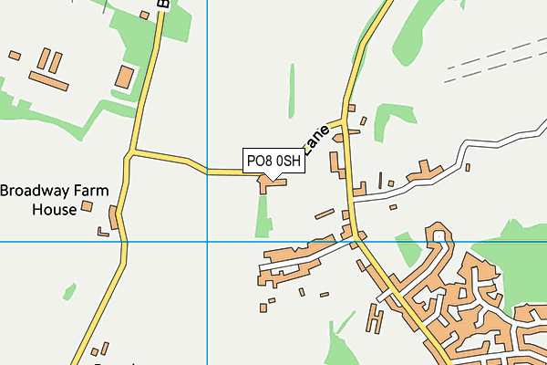 PO8 0SH map - OS VectorMap District (Ordnance Survey) PO8 0SH map - OS VectorMap District (Ordnance Survey)