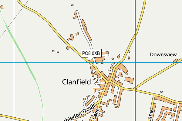 PO8 0XB map - OS VectorMap District (Ordnance Survey) PO8 0XB map - OS VectorMap District (Ordnance Survey)