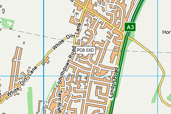 PO8 0XD map - OS VectorMap District (Ordnance Survey) PO8 0XD map - OS VectorMap District (Ordnance Survey)