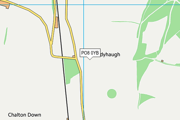 PO8 0YB map - OS VectorMap District (Ordnance Survey) PO8 0YB map - OS VectorMap District (Ordnance Survey)