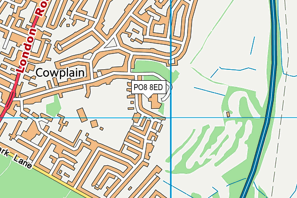PO8 8ED map - OS VectorMap District (Ordnance Survey) PO8 8ED map - OS VectorMap District (Ordnance Survey)