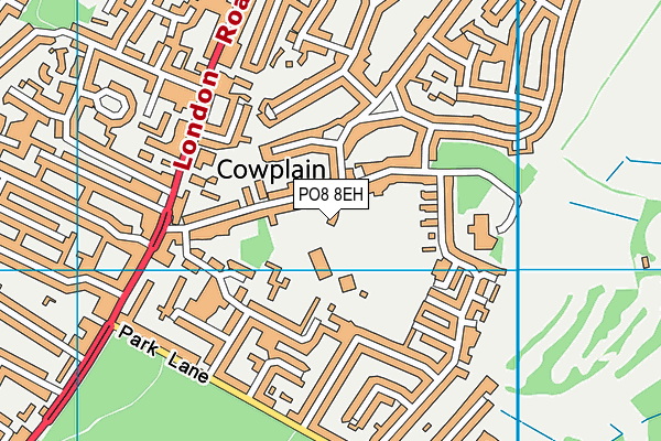 PO8 8EH map - OS VectorMap District (Ordnance Survey) PO8 8EH map - OS VectorMap District (Ordnance Survey)