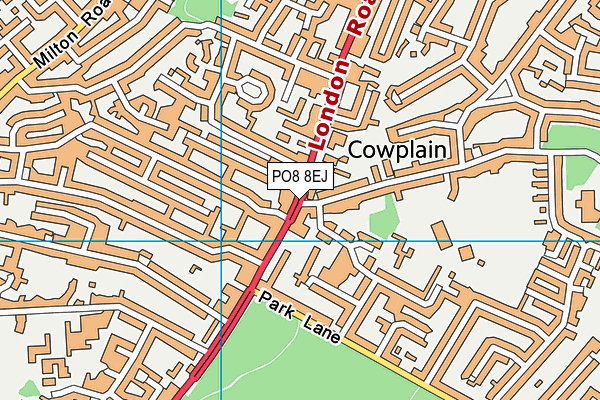 PO8 8EJ map - OS VectorMap District (Ordnance Survey) PO8 8EJ map - OS VectorMap District (Ordnance Survey)