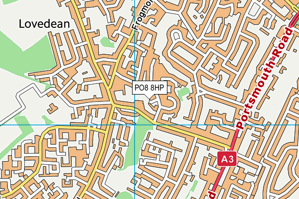 PO8 8HP map - OS VectorMap District (Ordnance Survey) PO8 8HP map - OS VectorMap District (Ordnance Survey)