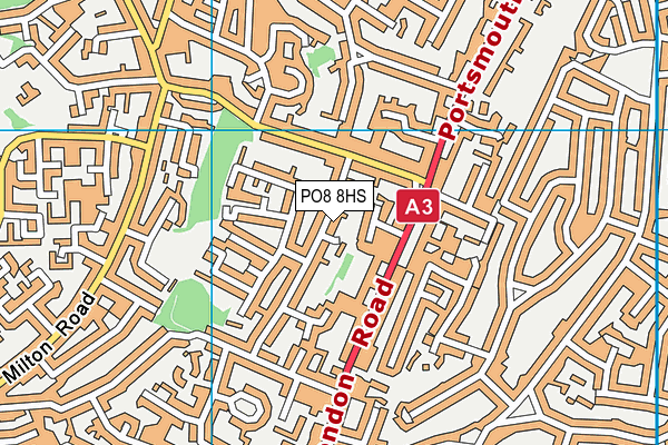 PO8 8HS map - OS VectorMap District (Ordnance Survey) PO8 8HS map - OS VectorMap District (Ordnance Survey)