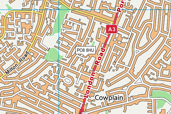 PO8 8HU map - OS VectorMap District (Ordnance Survey) PO8 8HU map - OS VectorMap District (Ordnance Survey)